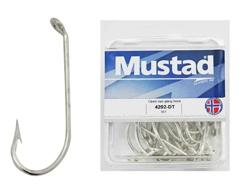 Mustad Classic Open Eye Gang Hook Box - Mossops Bait And Tackle